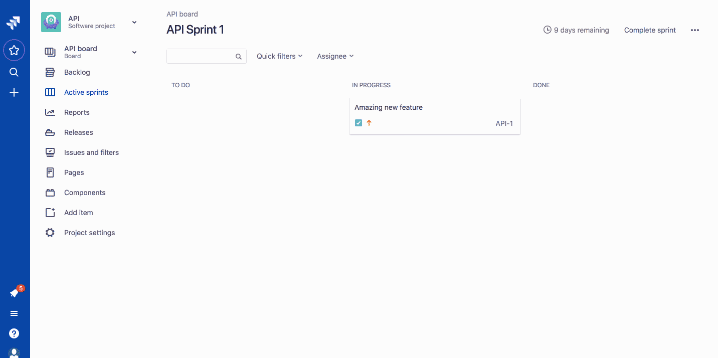 Efficient workflow screenshot